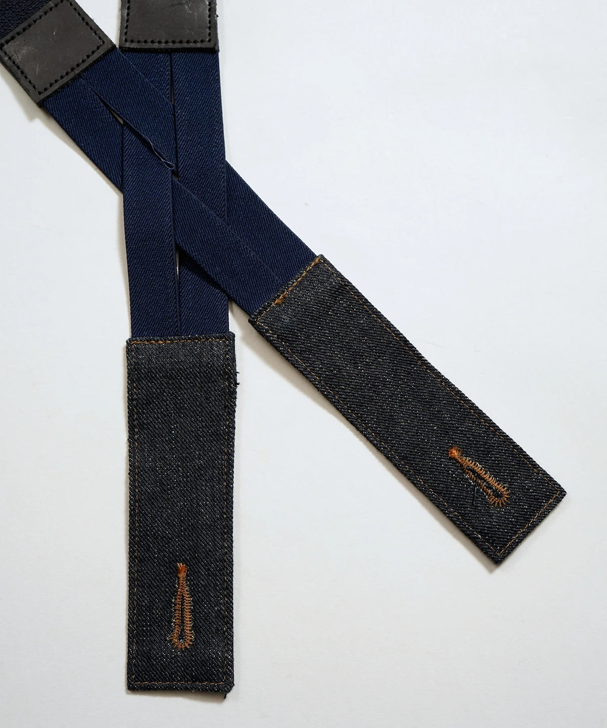 LEE x NIGEL CABOURN OX'ED SILVER -  FILED WORKER SUSPENDER - INDIGO
