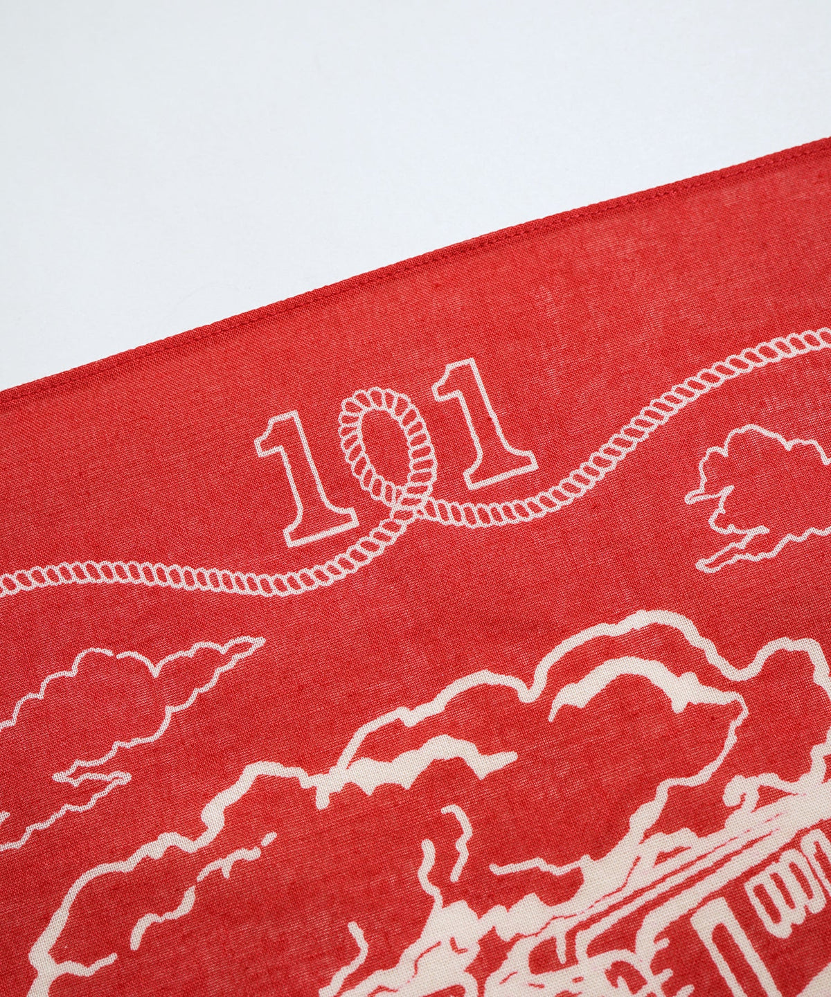 LEE x NIGEL CABOURN OX'ED SILVER -  101 BANDANA - RED