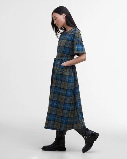 BARBOUR MATILDA TARTAN MAXI DRESS - DUNDEE TARTAN