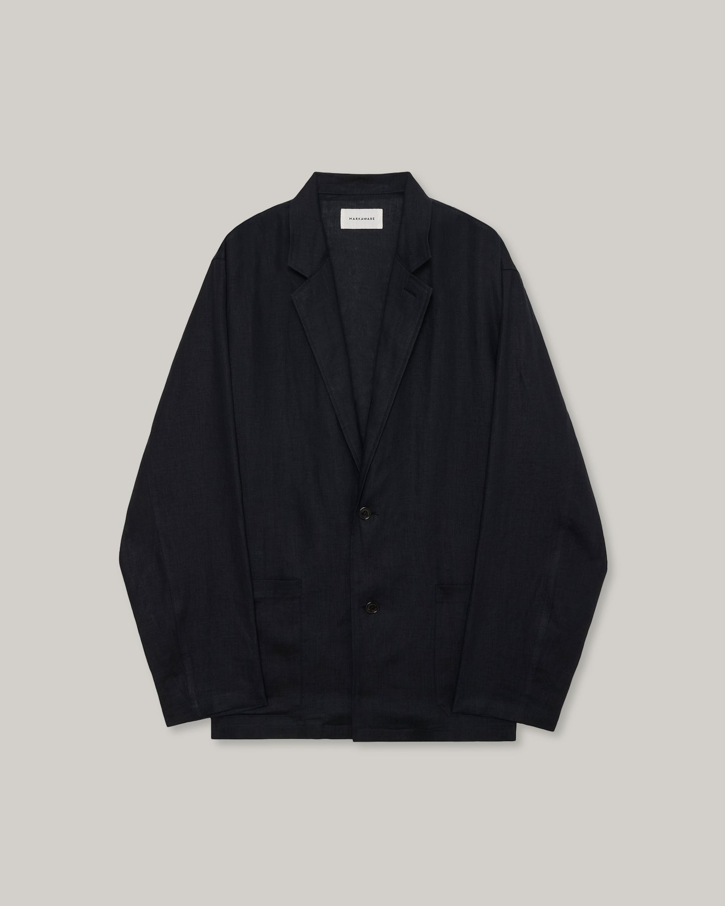 MARKAWARE HEMP SHIRT SHIRT JACKET - BLACK