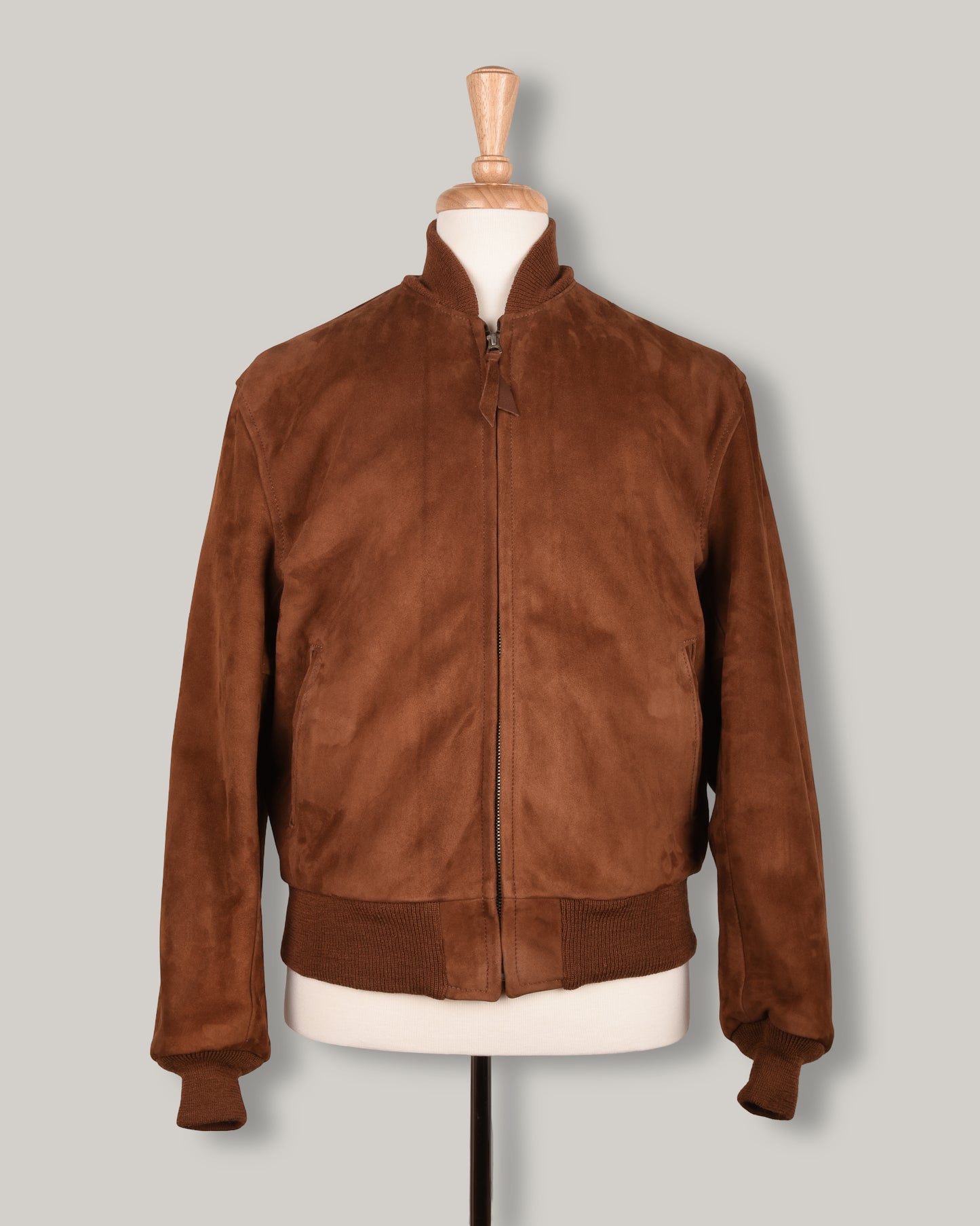 AERO COLLEGE 1950's COLLEGE JACKET - RUST GOAT SUEDE
