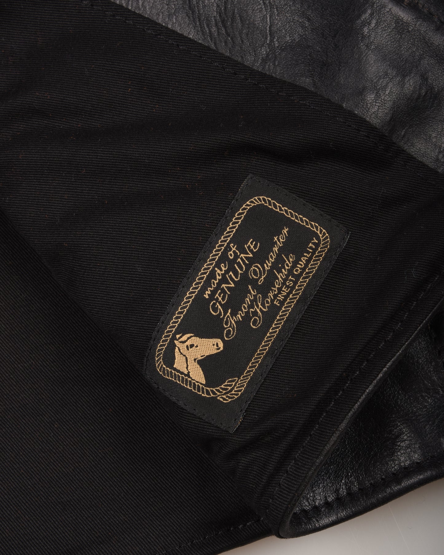 AERO LEATHER PREMIER 1930's HIGHWAYMAN - TUMBLED BLACK CXFQHH
