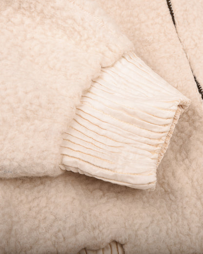 11.11 UNISEX HAND SPUN HAND STITCHED WOOL JACKET -  ECRU