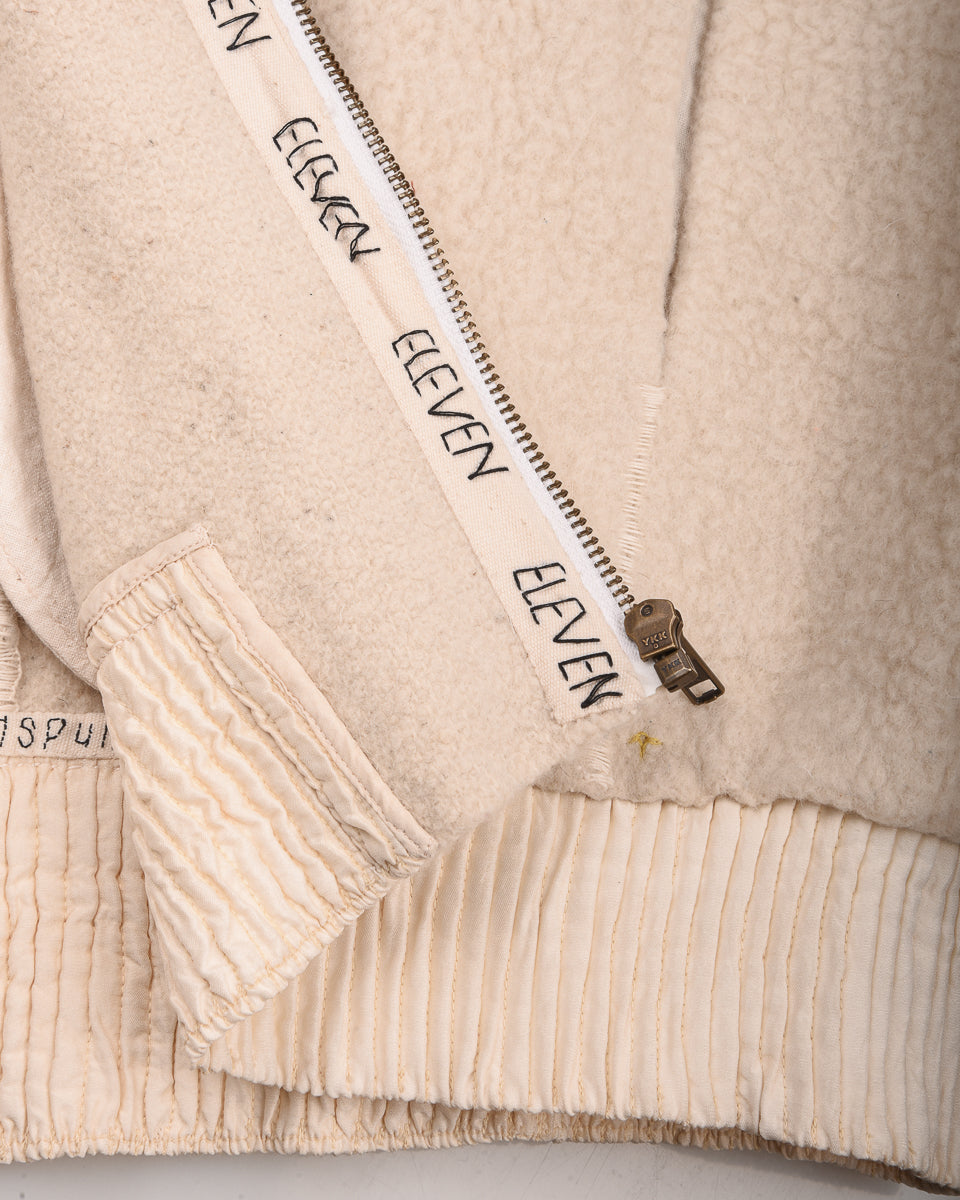 11.11 UNISEX HAND SPUN HAND STITCHED WOOL JACKET -  ECRU