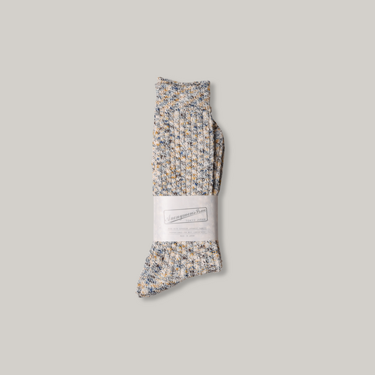 ANONYMOUS ISM HOMESPUN ART YARN CREW - NAVY