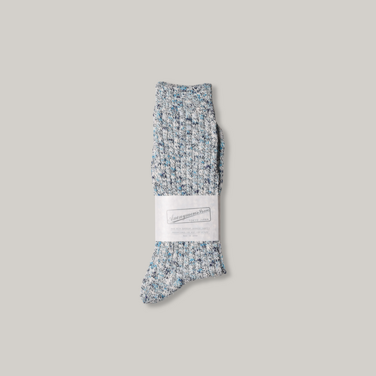 ANONYMOUS ISM HOMESPUN ART YARN CREW -  INK BLUE