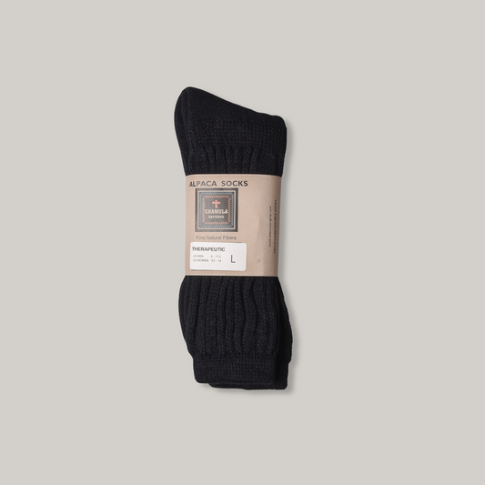 CHAMULA ALPACA SUPER WARM SOX - BLACK