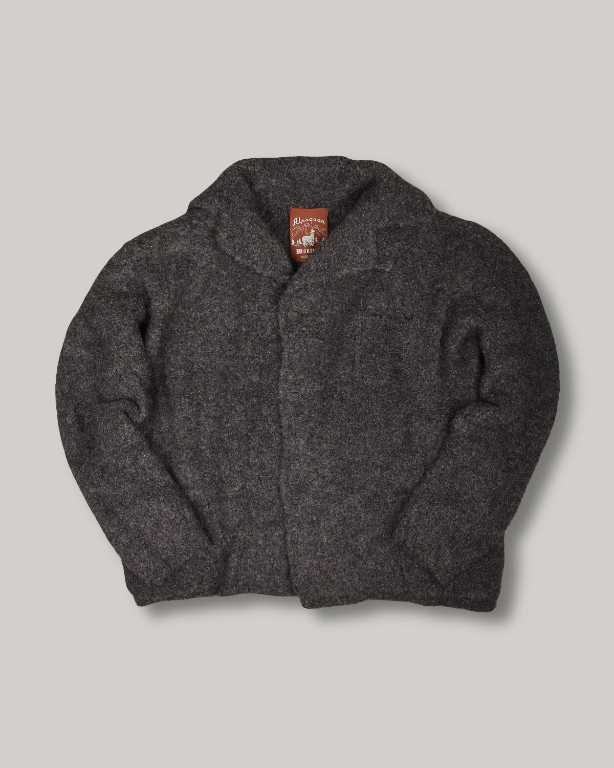 MONITALY ITALIAN JAIL JACKET - CHARCOAL BOUCLE
