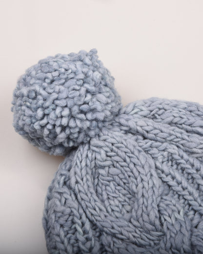 CHAMULA DOUBLE CUFF FISHERMAN CAP - LT. INDIGO