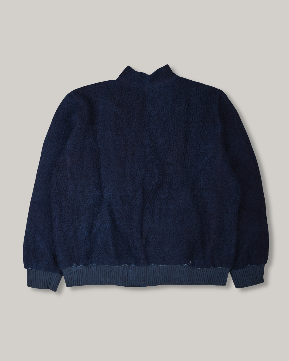 11.11 UNISEX HAND SPUN HAND STITCHED WOOL JACKET - INDIGO