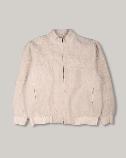 11.11 UNISEX HAND SPUN HAND STITCHED WOOL JACKET -  ECRU
