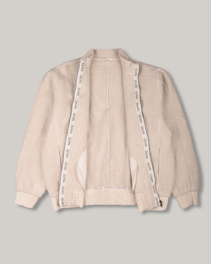 11.11 UNISEX HAND SPUN HAND STITCHED WOOL JACKET -  ECRU