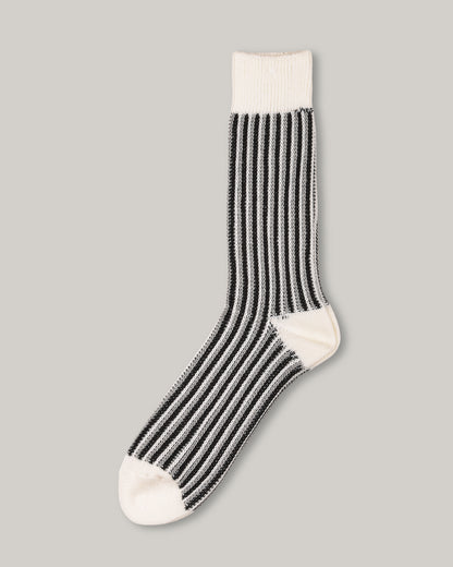 ANONYMOUS ISM JQ STRIPE CREW - OFF WHITE