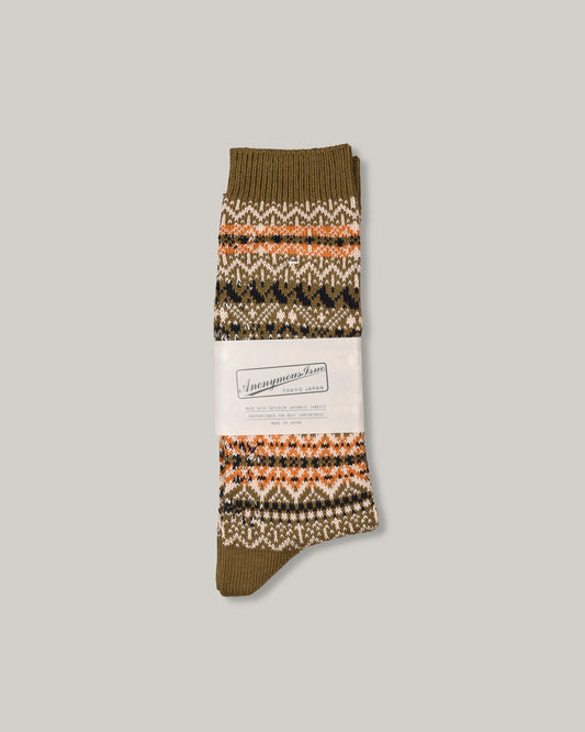 ANONYMOUS ISM OLD PATTERN JQ CREW - OLIVE