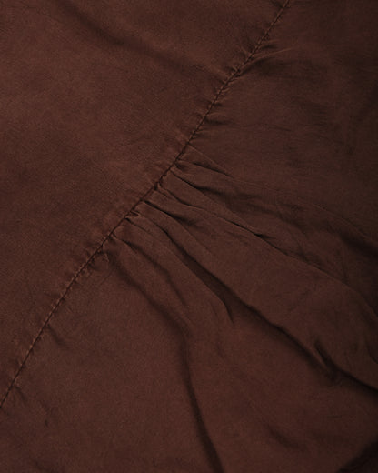 11.11 FINE SILK LOVERS SHIRT - BURNT UMBER