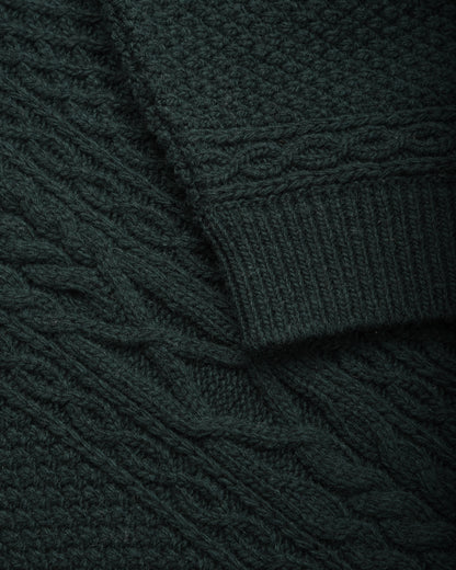 ARMOR LUX LADIES SLEEVELESS CABLE-KNIT JUMPER - DARK SEA