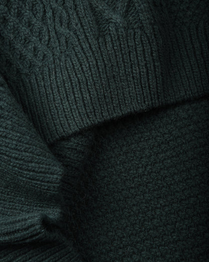 ARMOR LUX LADIES SLEEVELESS CABLE-KNIT JUMPER - DARK SEA