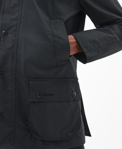 BARBOUR ASHBY WAXED JACKET - BLACK