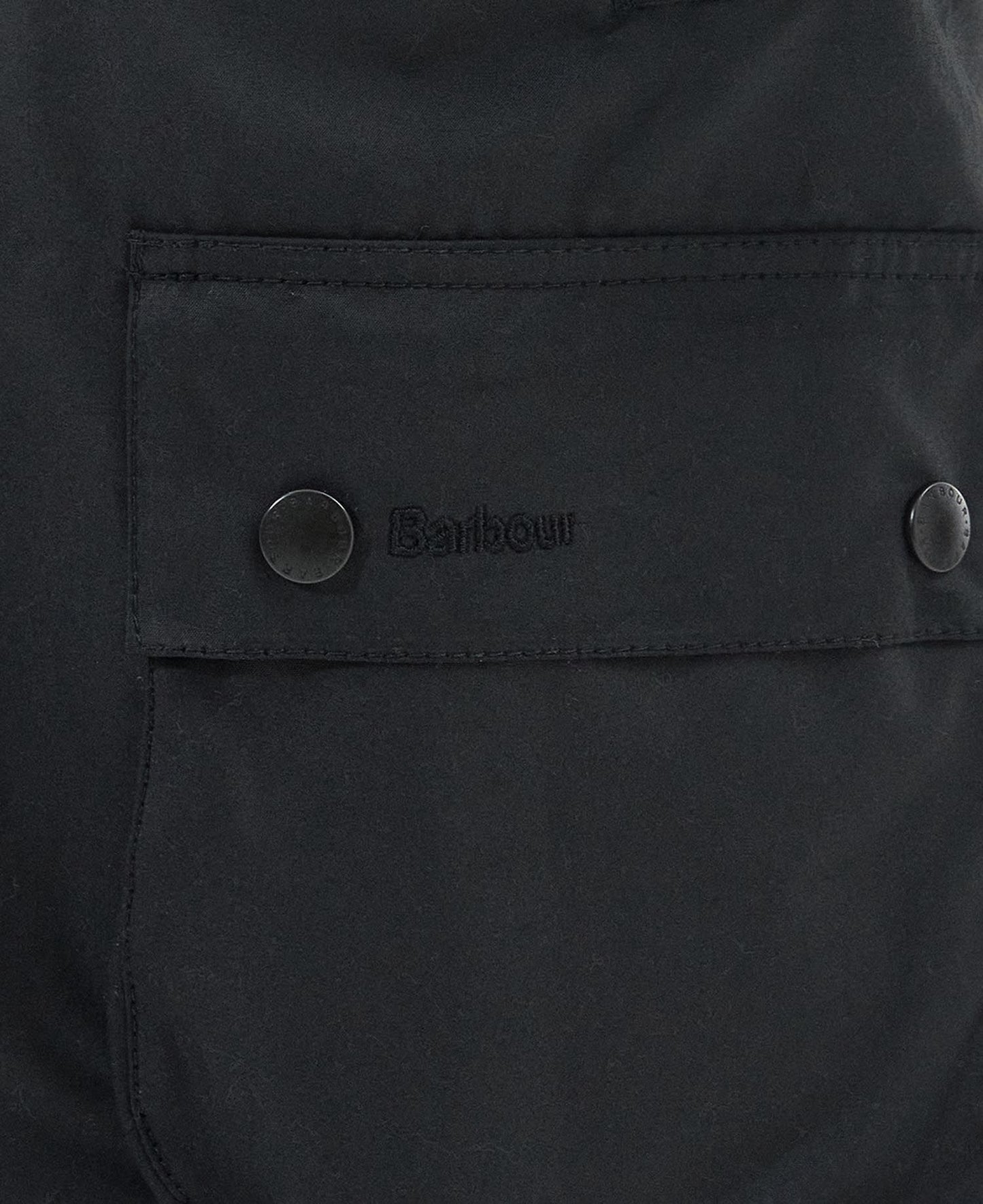 BARBOUR ASHBY WAXED JACKET - BLACK