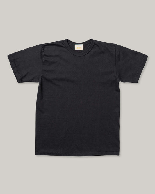 ALLLEVOL HEAVY DUTY CREW NECK T-SHIRT CROPPED - BLACK