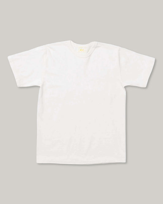 ALLLEVOL HEAVY DUTY CREW NECK T-SHIRT CROPPED - WHITE
