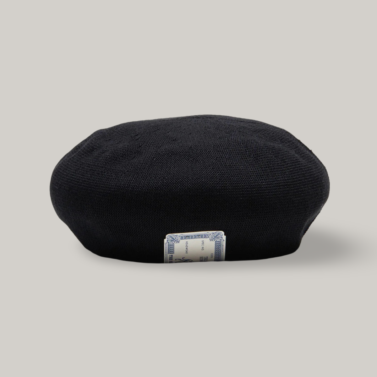 H.W. DOG & CO. COTTON CLUB BASIC BERET - BLACK