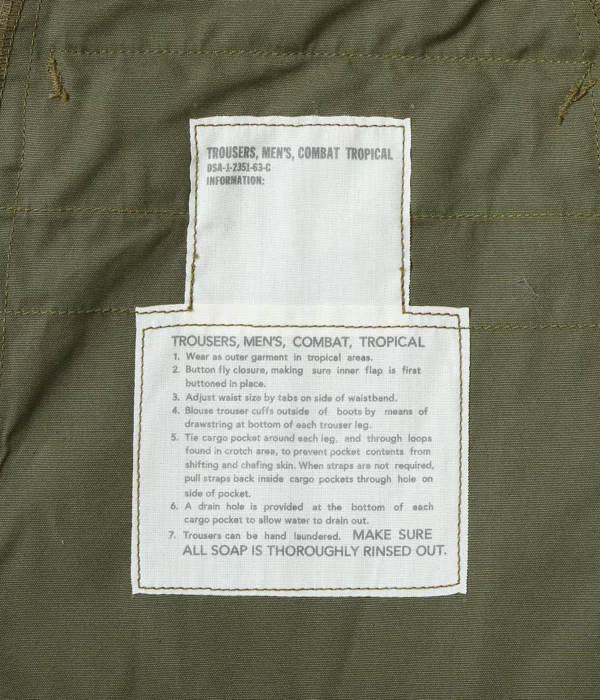 BUZZ RICKSON COMBAT TROPICAL SHORTS - OLIVE