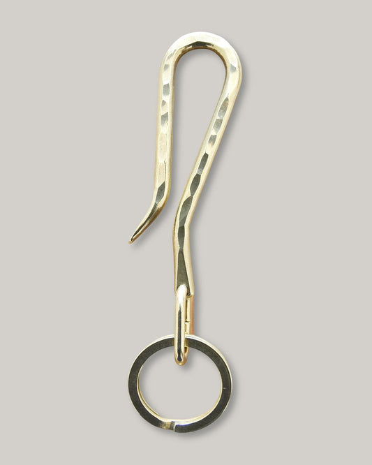 KOBASHI STUDIO BR725HMH HAND MADE HAMMERED KEY HOOK/FLAT RING