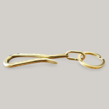 KOBASHI STUDIO BR725HMH HAND MADE HAMMERED KEY HOOK/FLAT RING