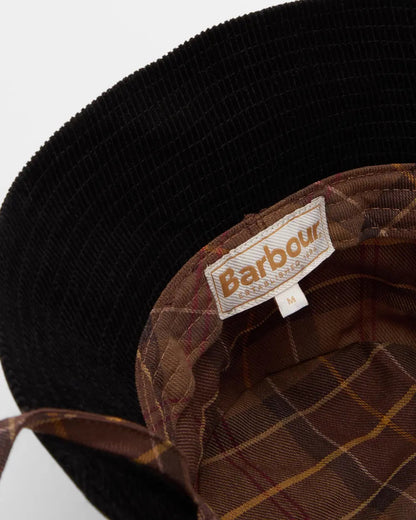 BARBOUR BRACKLEY BUCKET HAT - MERLOT/ BLACK