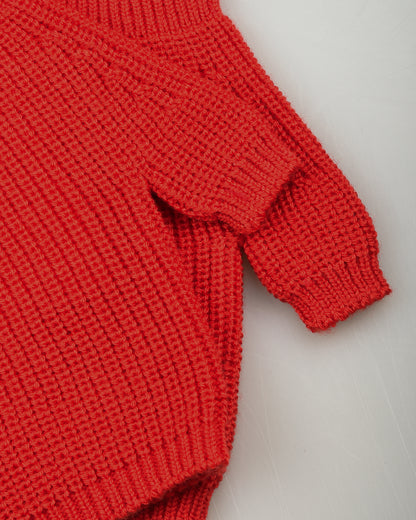 BATONER SOLID WOOL UNITE GLOVE - VERMILION