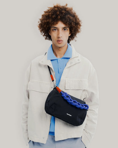 TOPOLOGIE BOTTLE SACOCHE LARGE BLACK TECH SATEEN