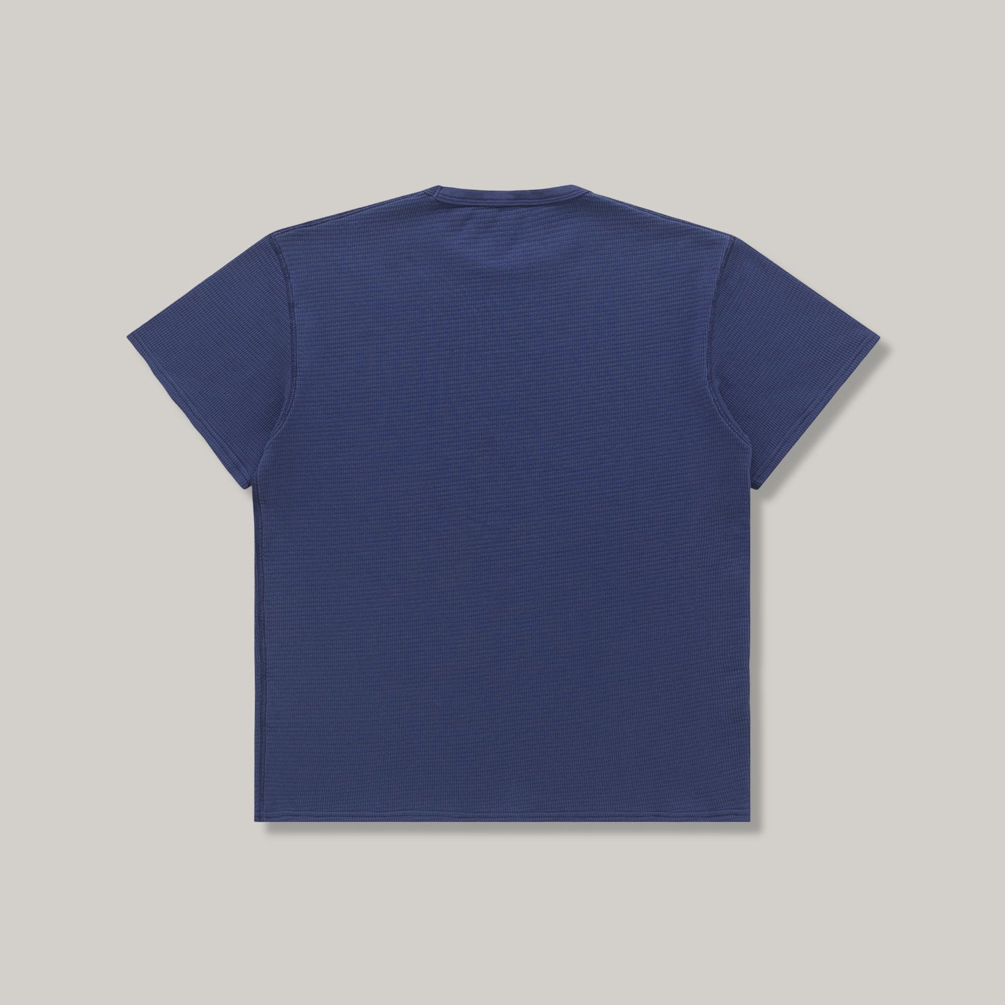 KNICKERBOCKER BOX KNIT T-SHIRT - FRENCH BLUE