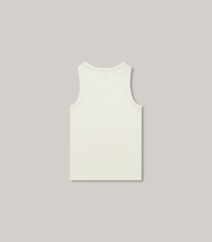 KNICKERBOCKER BOX KNIT TANK - MILK