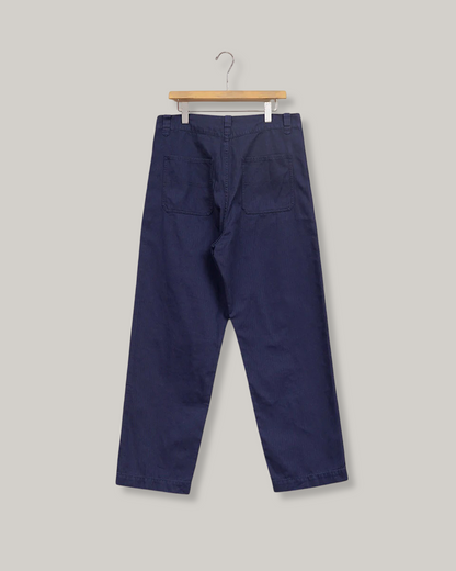 NIGEL CABOURN PT-02-02 CHORE PANTS HERRINGBONE -  DARK NAVY