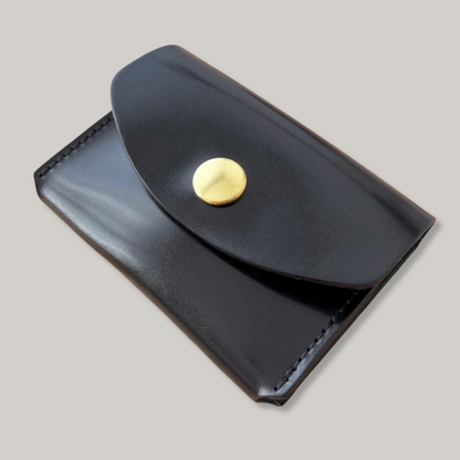 KOBASHI STUDIO CARD CASE WALLET - BLACK CORDOVAN