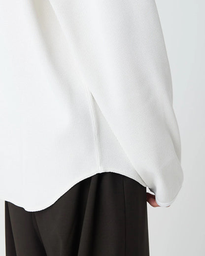 SNOW PEAK DRY WAFFLE  LONG-SLEEVE T-SHIRT - OFF-WHITE