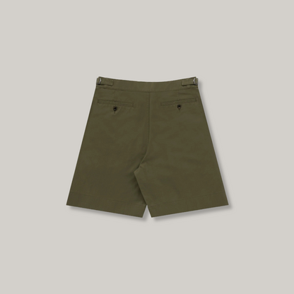 KNICKERBOCKER CAMP TWILL COTTON SHORT - OLIVE