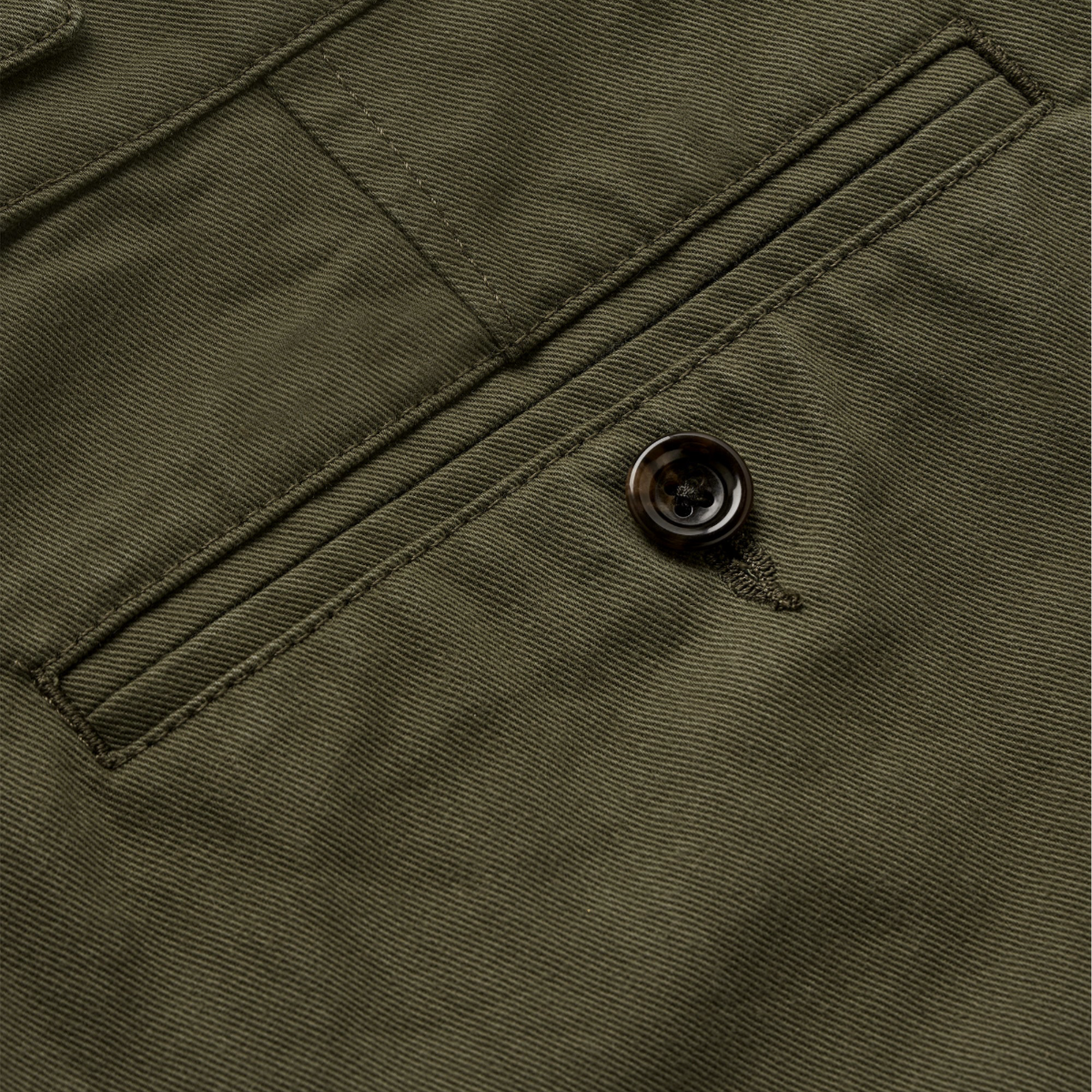 KNICKERBOCKER CAMP TWILL COTTON SHORT - OLIVE