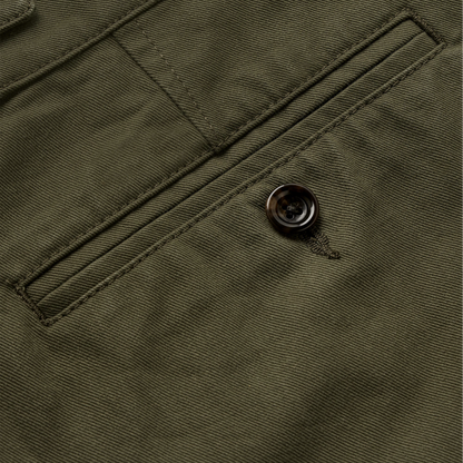 KNICKERBOCKER CAMP TWILL COTTON SHORT - OLIVE