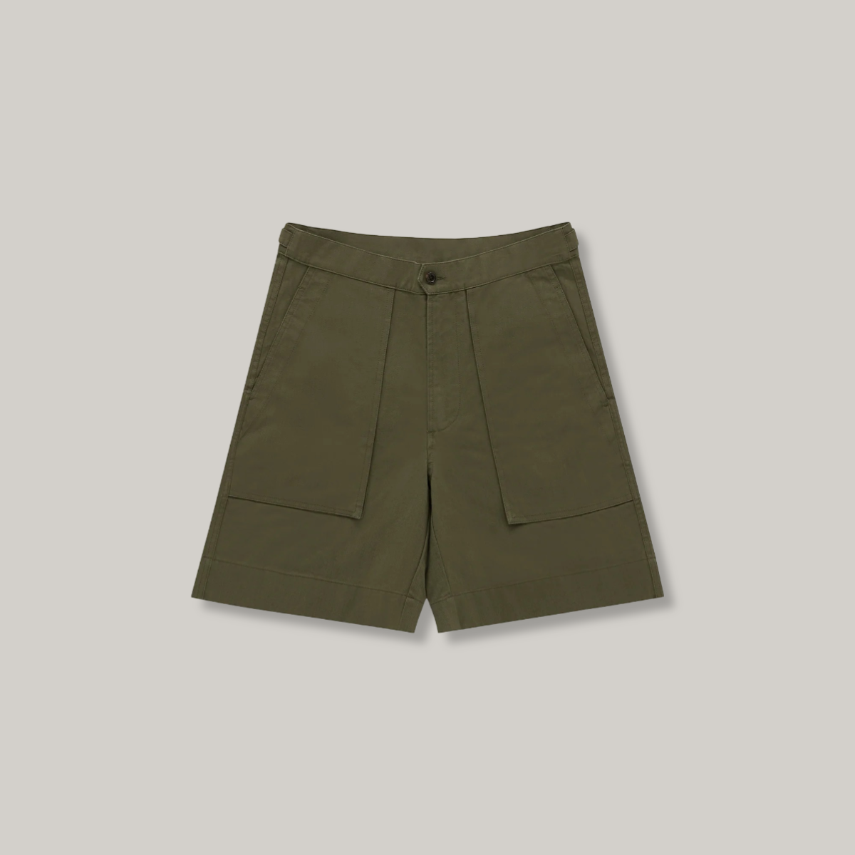 KNICKERBOCKER CAMP TWILL COTTON SHORT - OLIVE