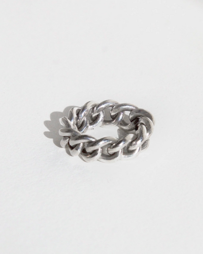 FAUST WORKSHOP CURBED RING - SILVER