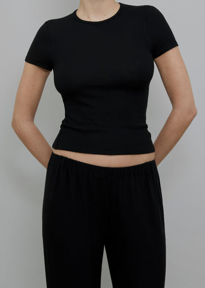 KYE INTIMATES BABY TEE (BLACK HACCI)