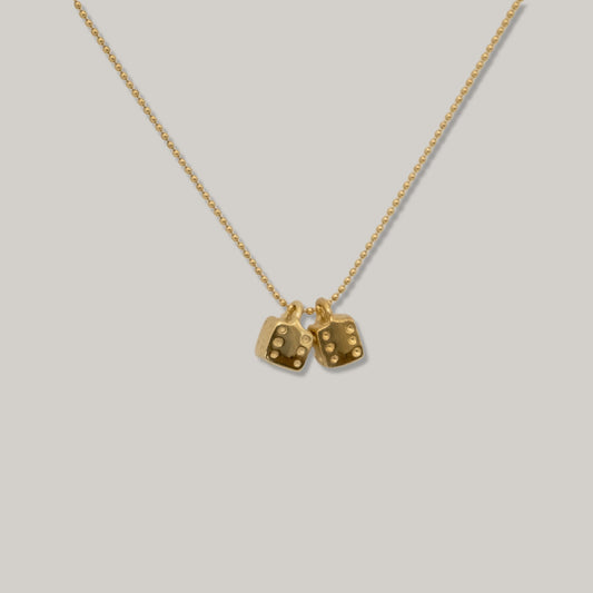 MEREWIF DOUBLE DICE NECKLACE