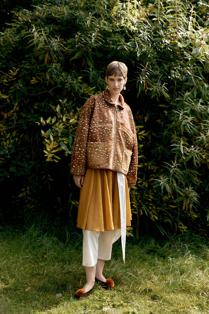 CAWLEY DEER PRINT FLYING JACKET - DEER