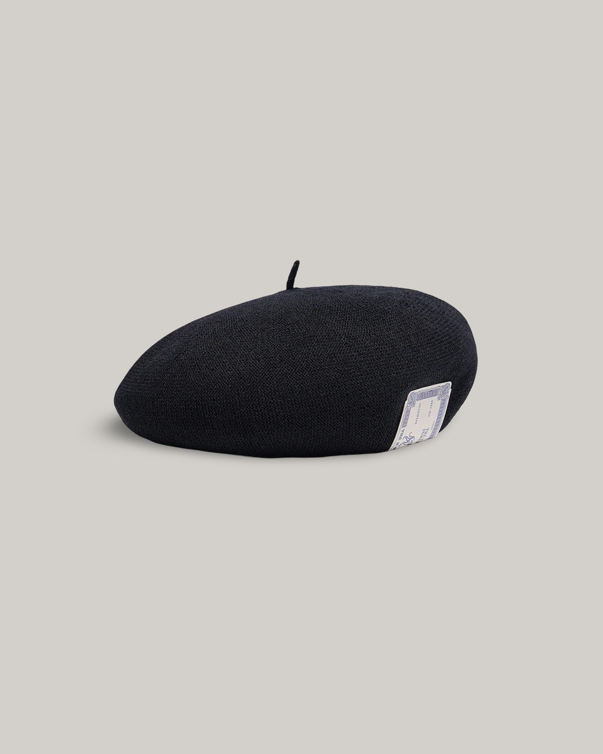H.W. DOG & CO. COTTON CHOBO BERET - BLACK
