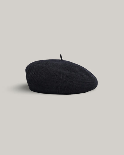 H.W. DOG & CO. COTTON CHOBO BERET - BLACK