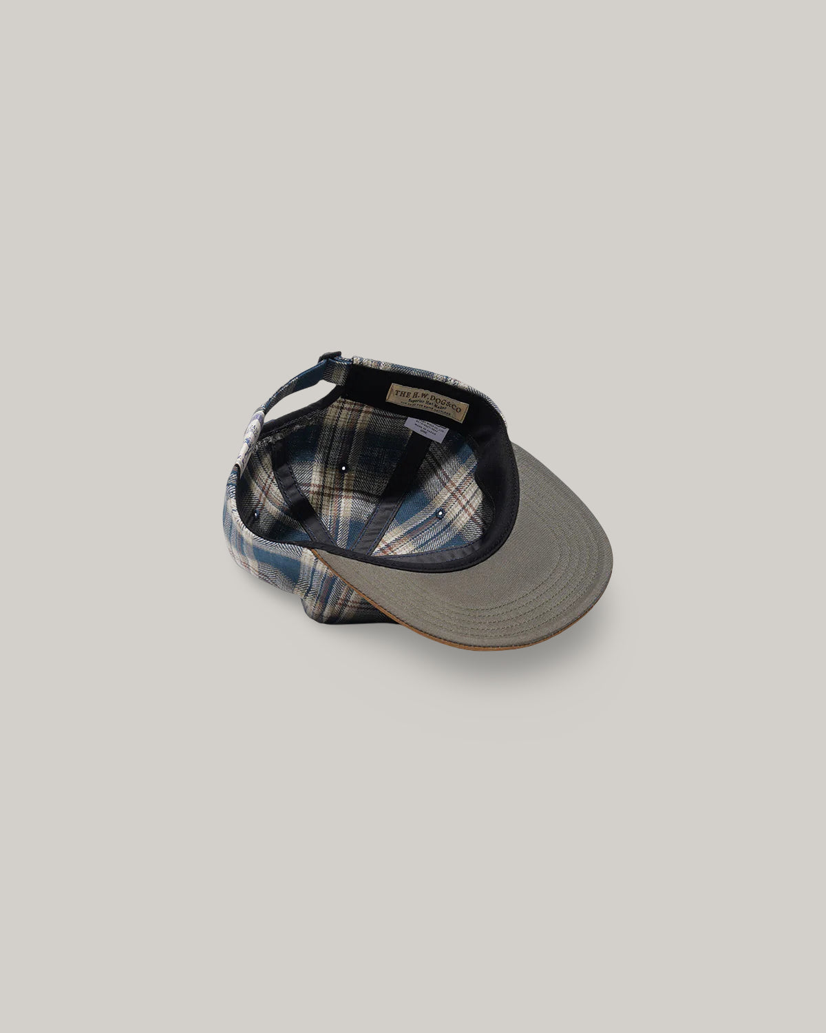 H.W. DOG & CO. PLAID TWO TONE CAP - NAVY