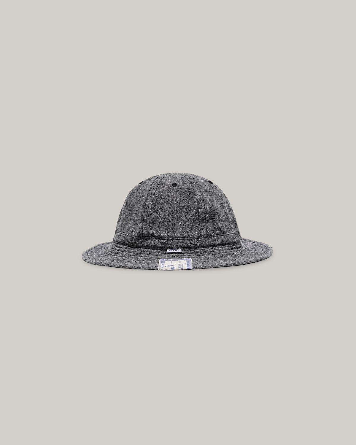 H.W. DOG & CO. LINEN FATIGUE HAT - BLACK