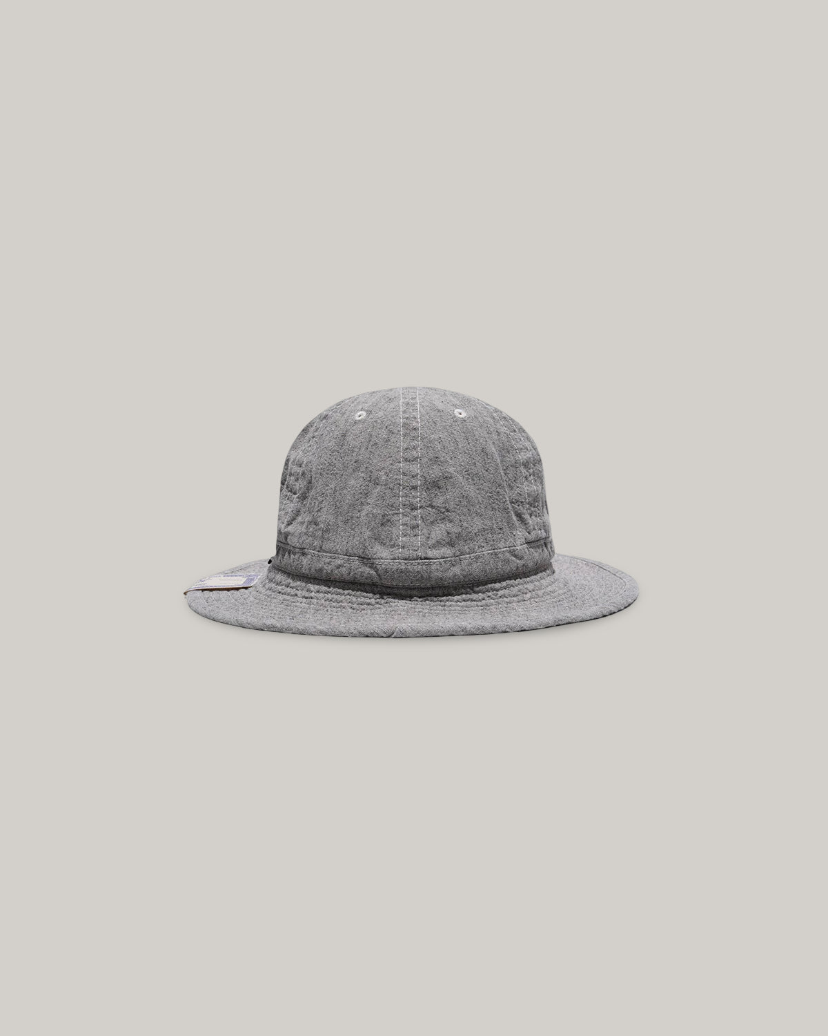 H.W. DOG & CO. LINEN FATIGUE HAT - LIGHT GREY
